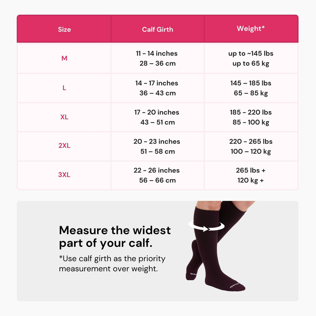Bamboo Wide Compression Socks